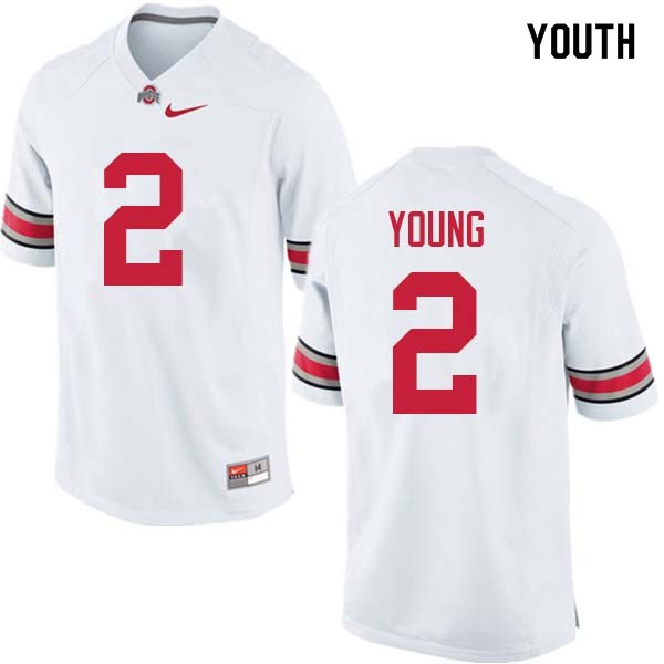 Ohio State Buckeyes #2 Chase Young Youth College Jersey White